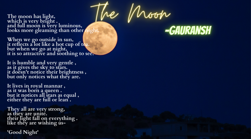 Poem on The Moon By Gauransh