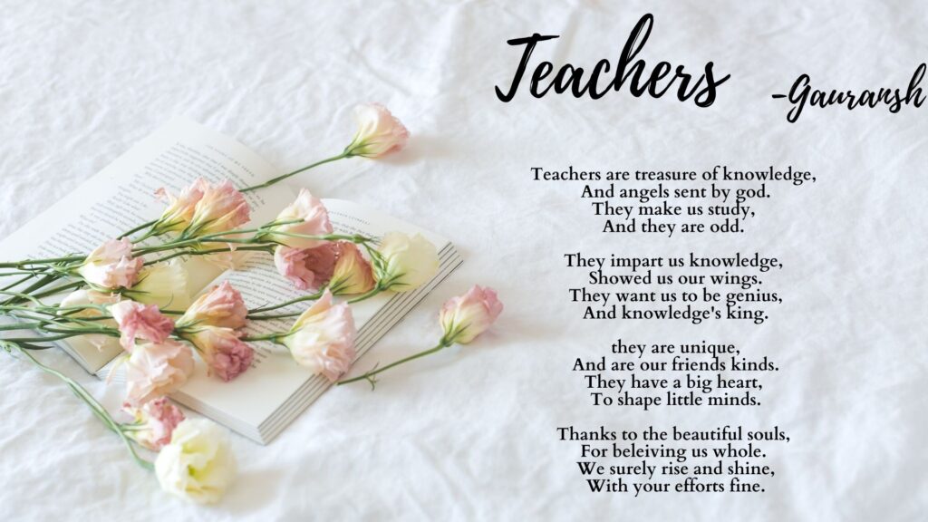 Poem on Teachers by Gauransh Tiwari